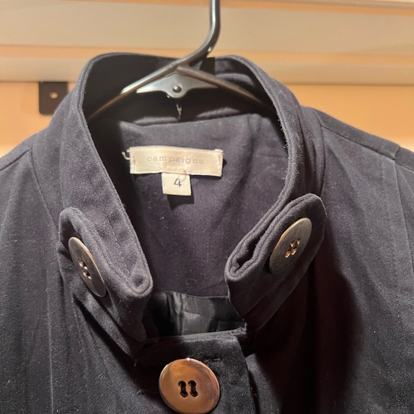 Beautiful Navy Blue Classic Coat will Never go out of Style. See details. Size 4 - Picture 3 of 6